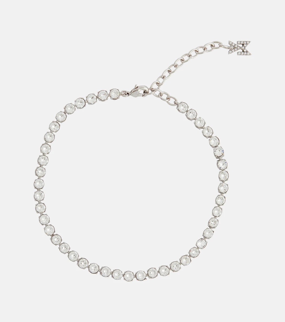 Amina Muaddi - Tennis crystal-embellished anklet