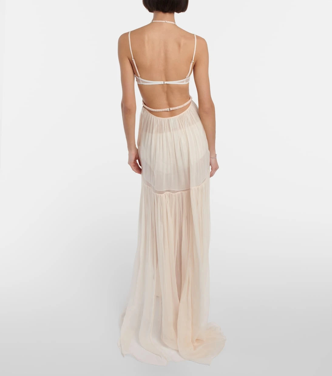 Nensi Dojaka - Bridal silk chiffon gown