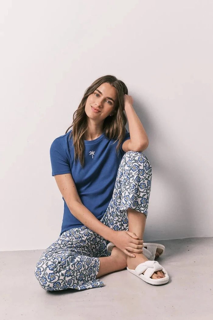 women'secret iki parçalı pamuklu kadın pijama seti