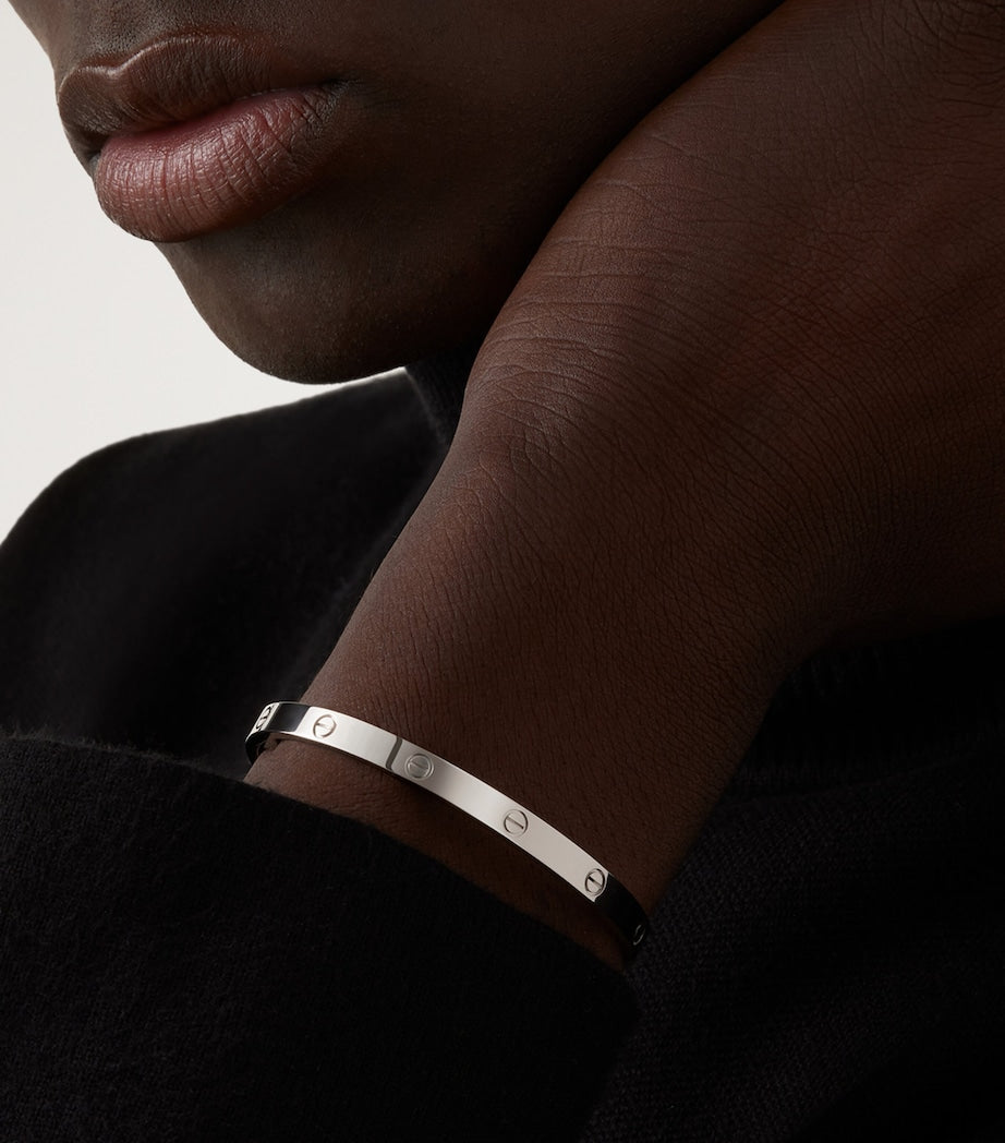 LOVE Medium White Gold Bracelet