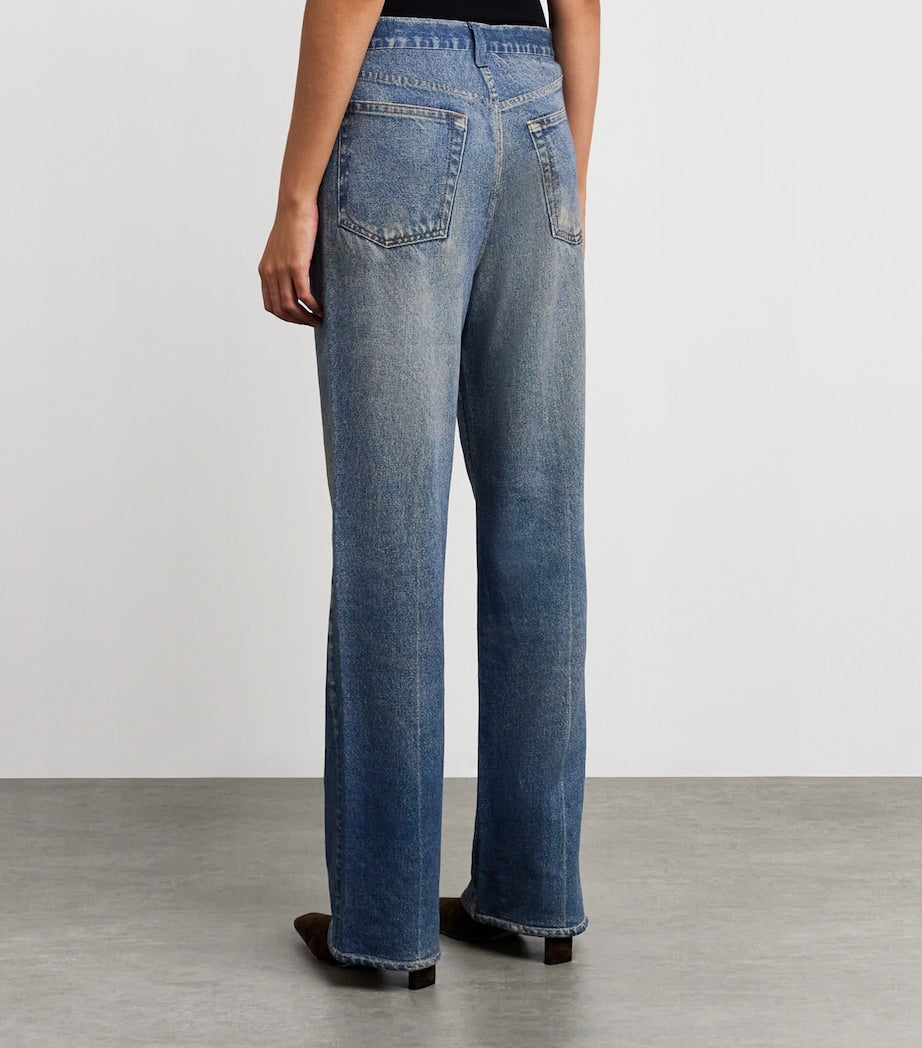 Blue Miramar Shea Ankle-Length Trousers