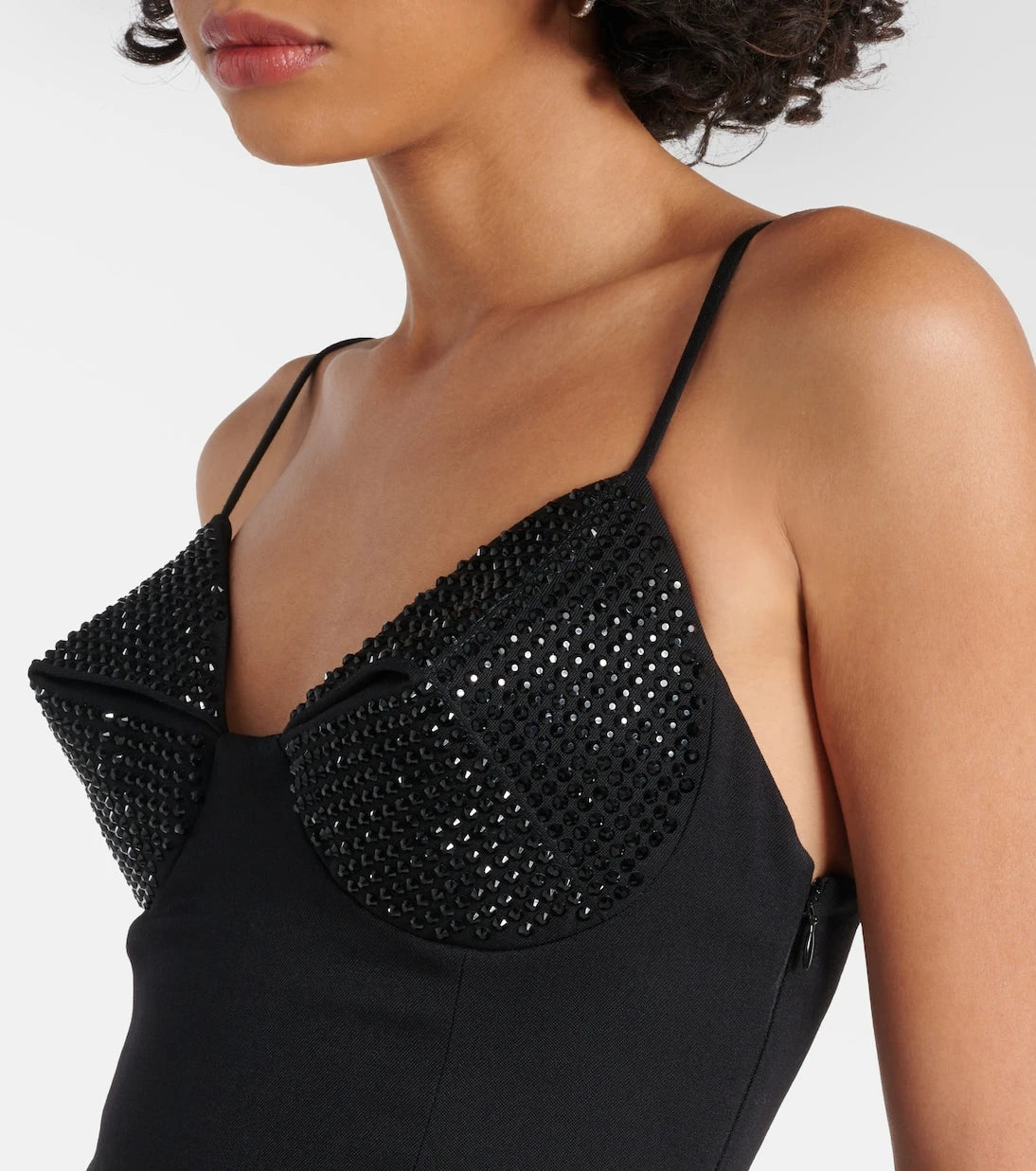 Area - Crystal-embellished minidress