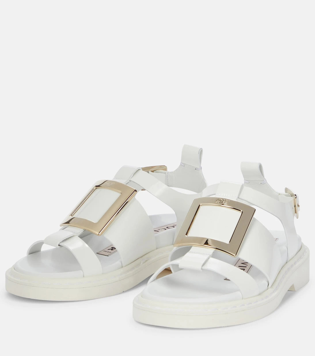 Roger Vivier - Viv' Rangers patent leather sandals