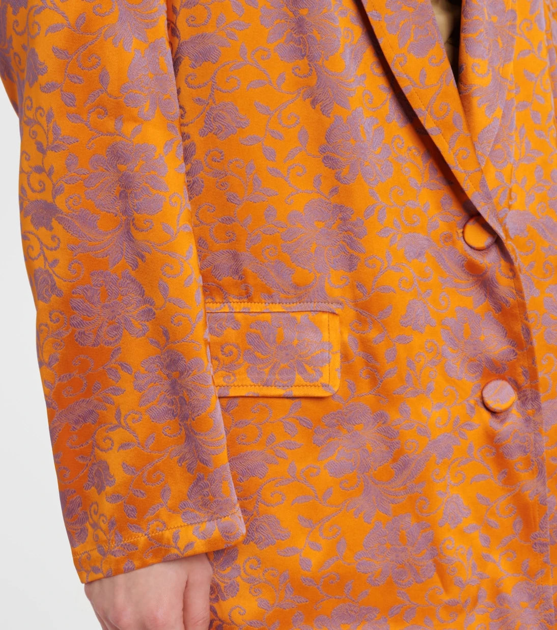 Dries Van Noten - سترة بليزر جاكار مزهرة