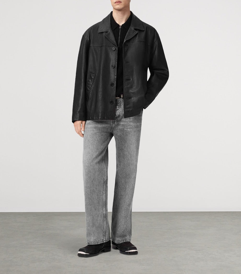 Black Bradwell Leather Jacket