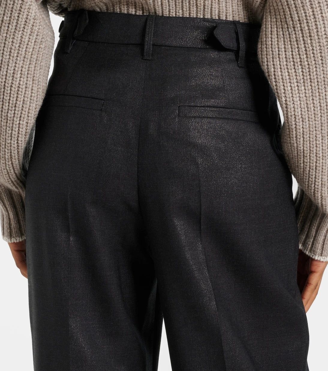 Brunello Cucinelli - Wool-blend wide-leg pants