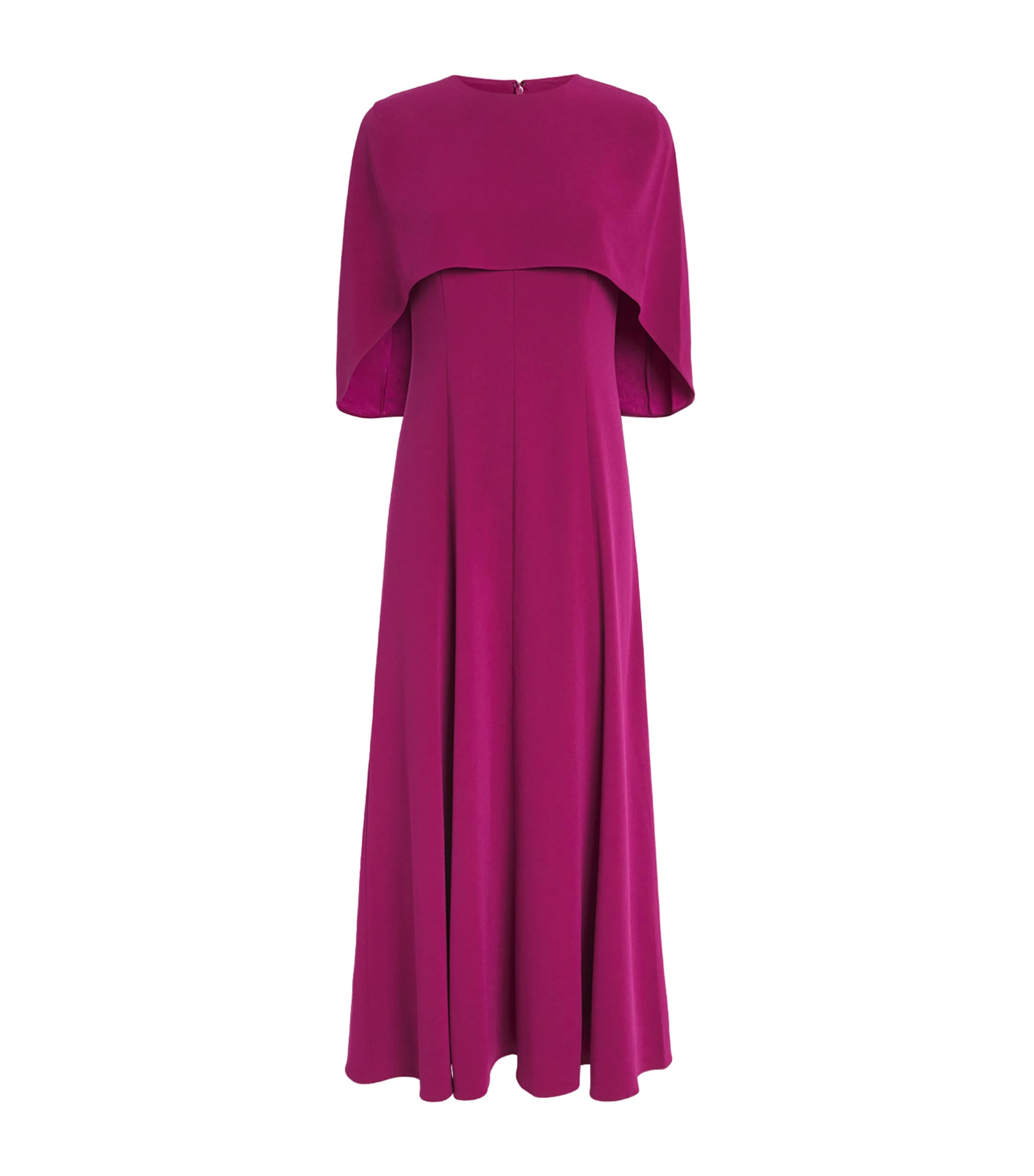 Roland Mouret Pink Satin Crepe Midi Dress