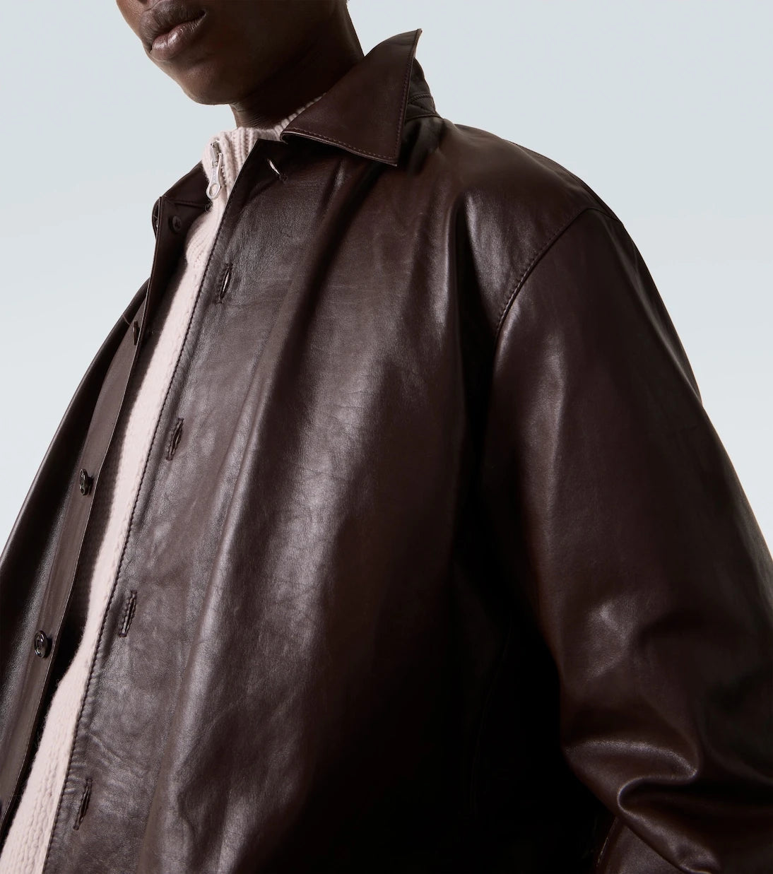 Our Legacy - Welding leather overshirt