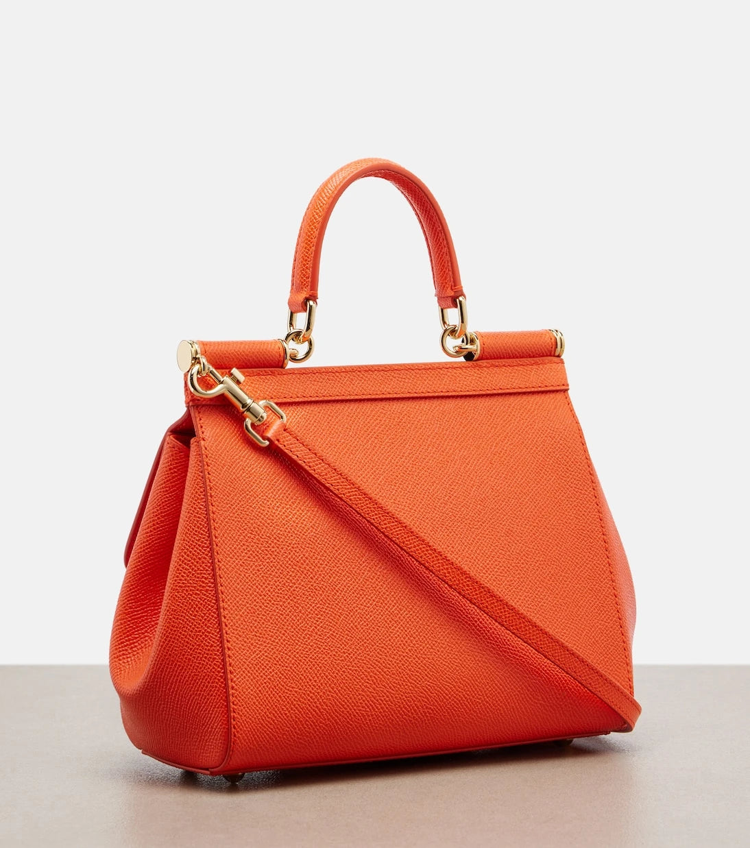 Dolce&Gabbana - Sicily Small leather top-handle bag