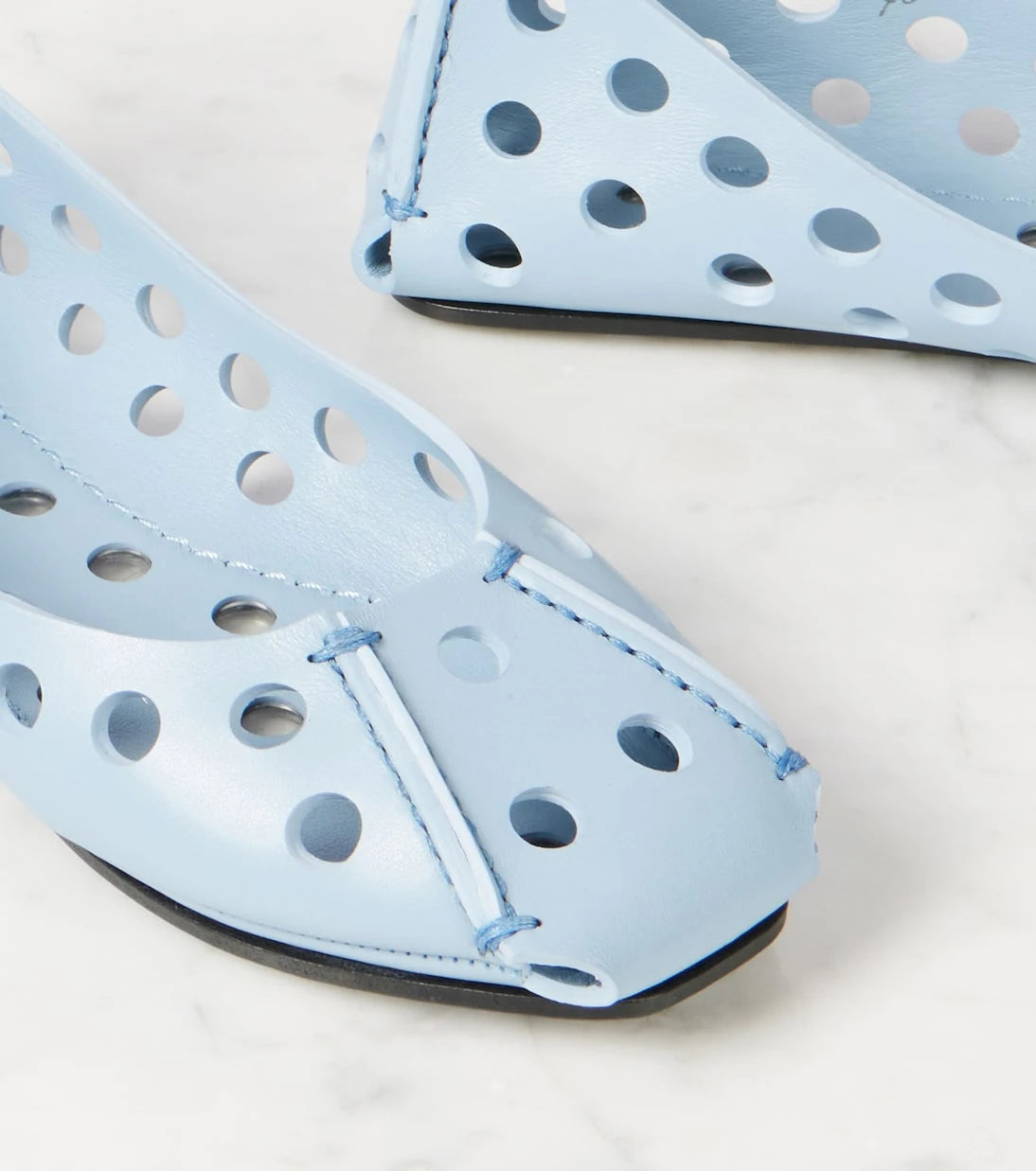 Alaïa - Perfo leather ballet flats