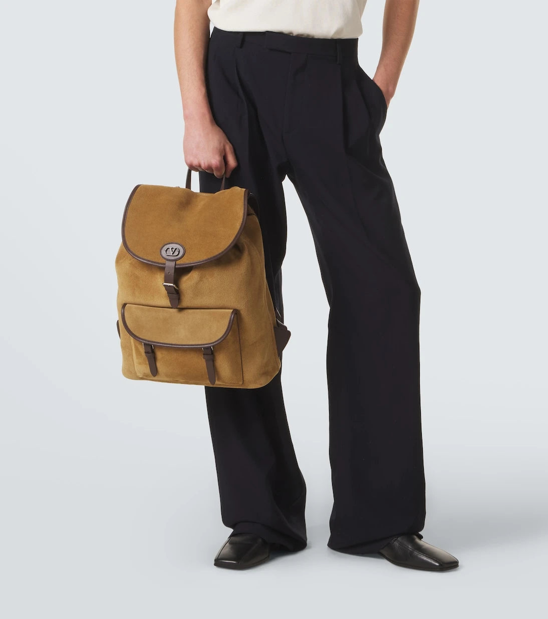 Valentino Garavani - VLogo suede backpack