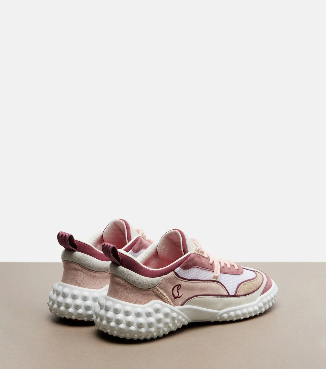 Christian Louboutin - Mara suede and mesh sneakers