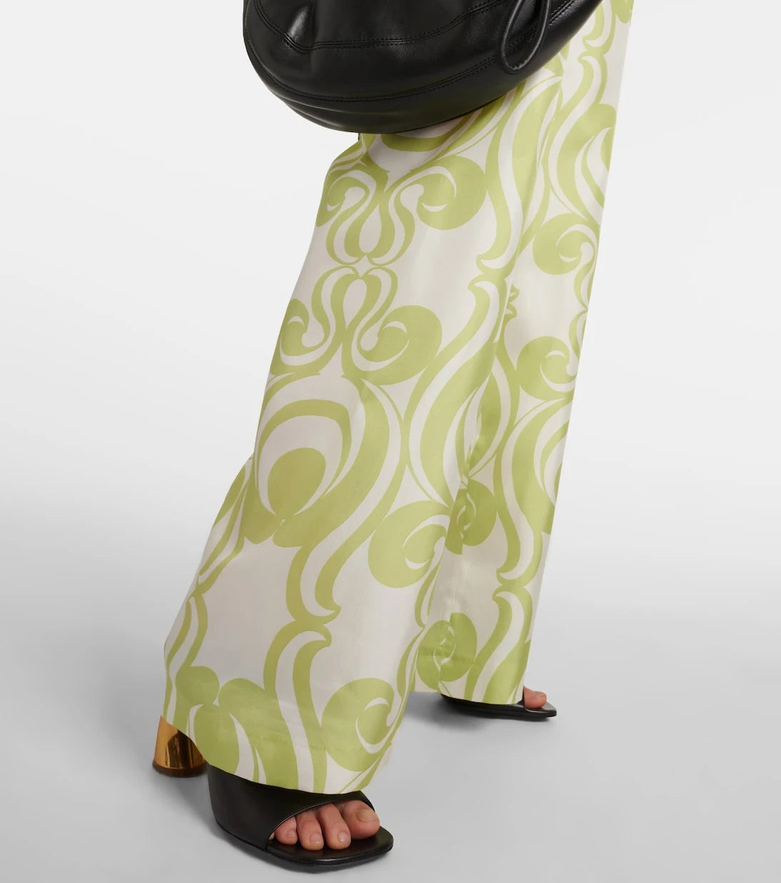 Dries Van Noten - Printed silk wide-leg pants