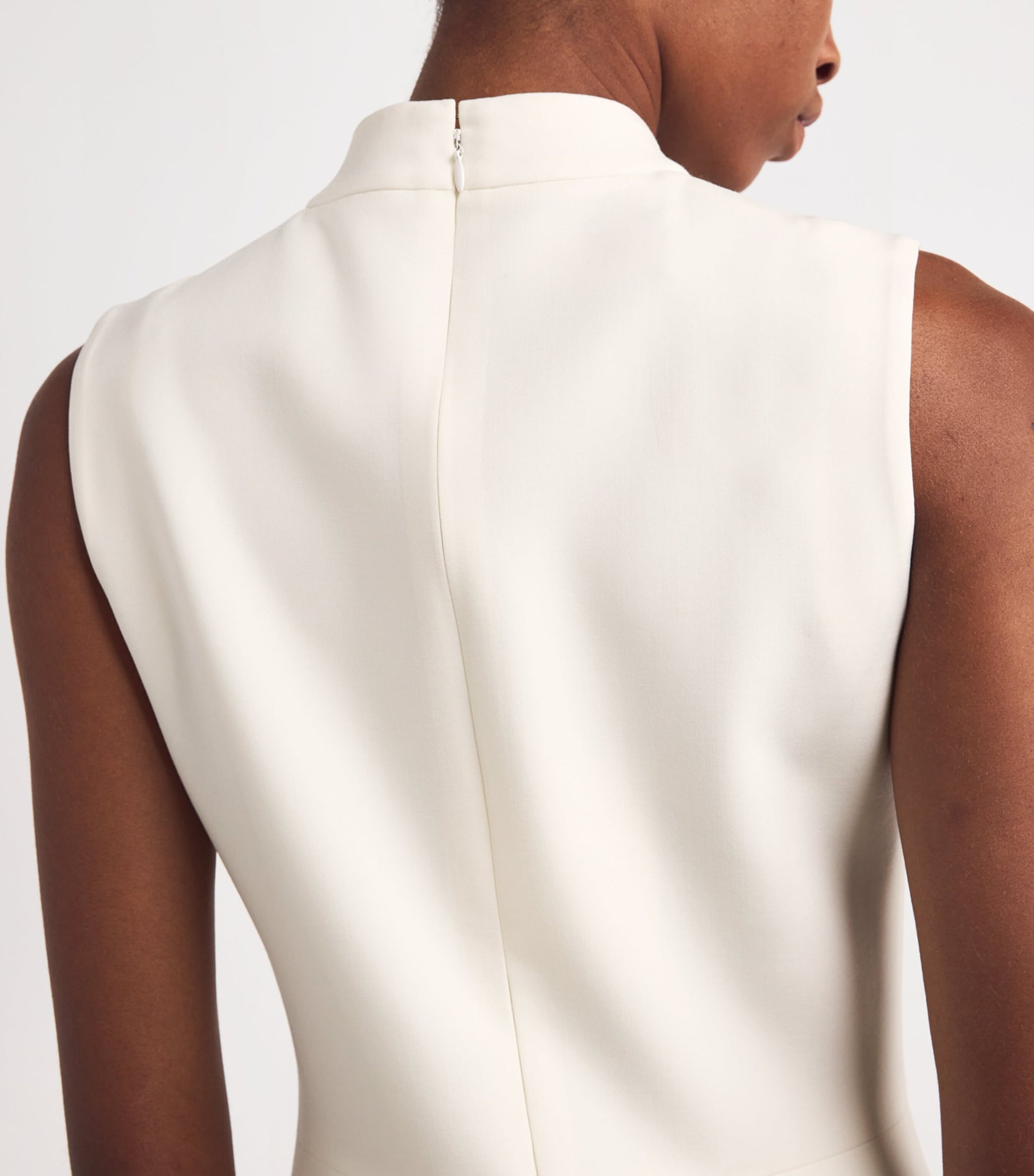 NOMADISSEM White Wool-Blend Midi Dress