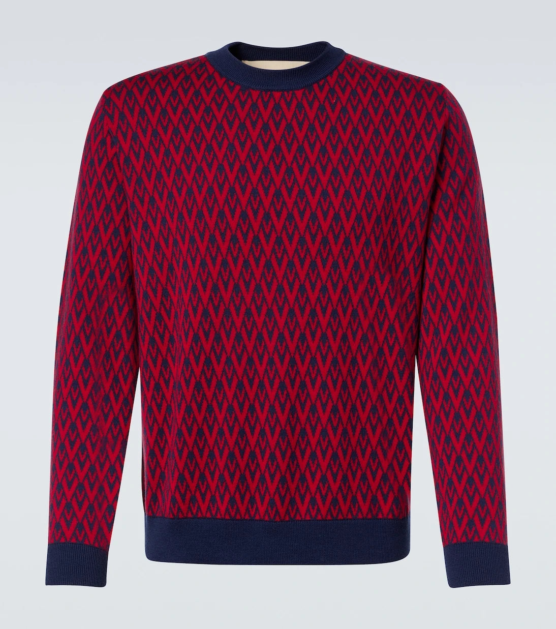 Valentino - Toute La V virgin wool jacquard sweater