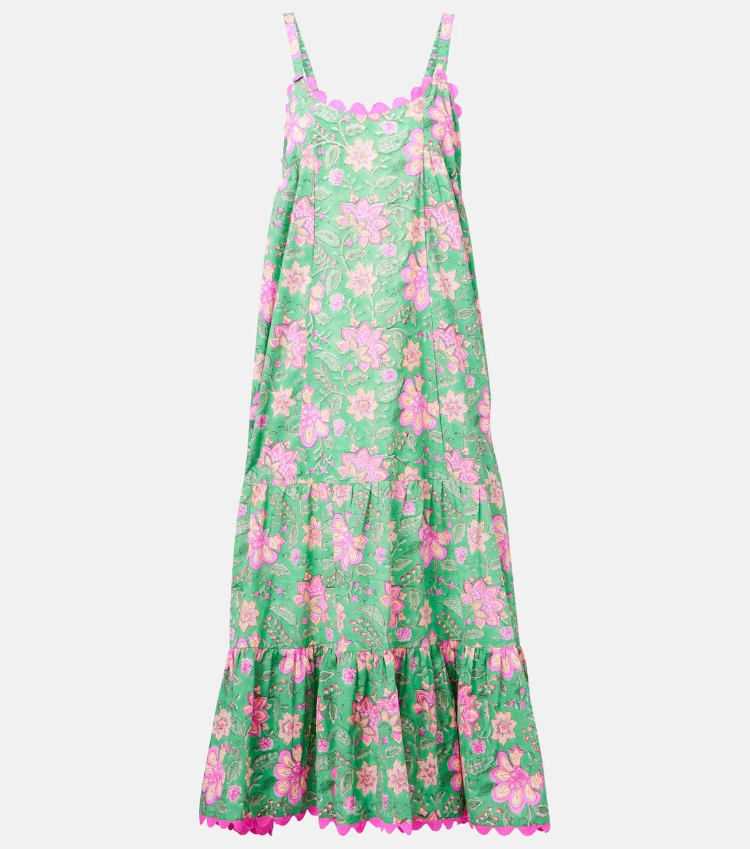 Juliet Dunn - Printed cotton maxi dress
