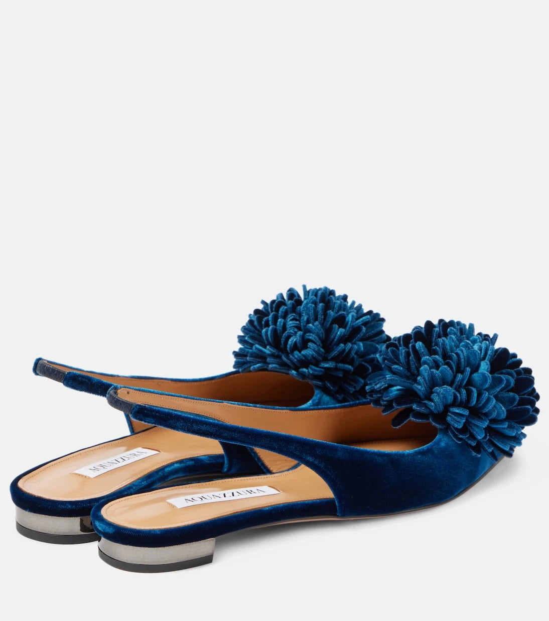 Aquazzura - Couturier velvet slingback flats