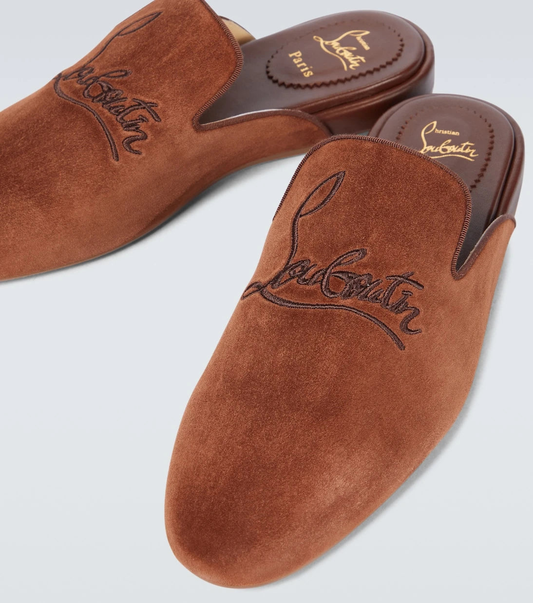 Christian Louboutin - Navy Coolito Flat mules