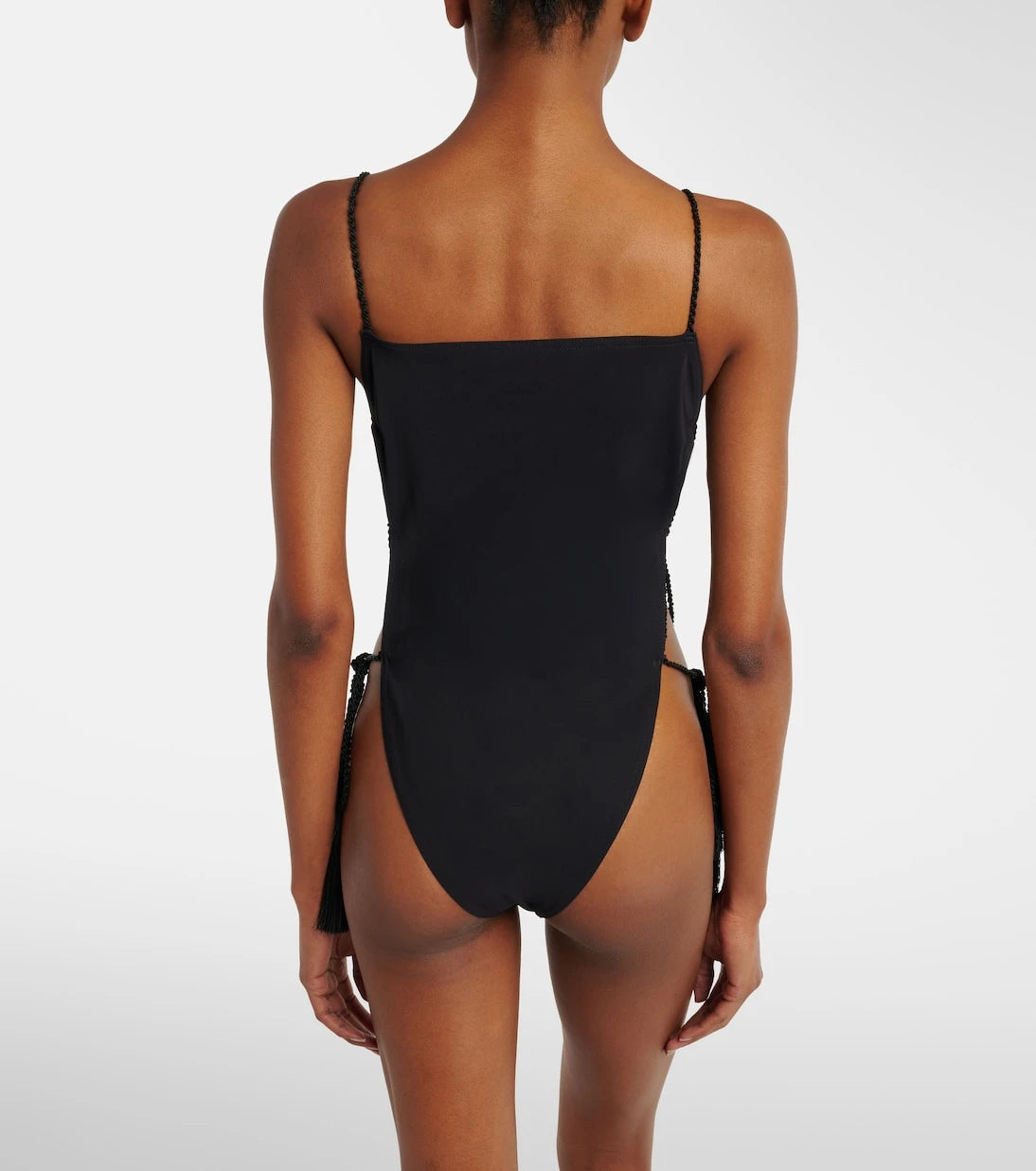 Alaïa - Tassel lace-up swimsuit