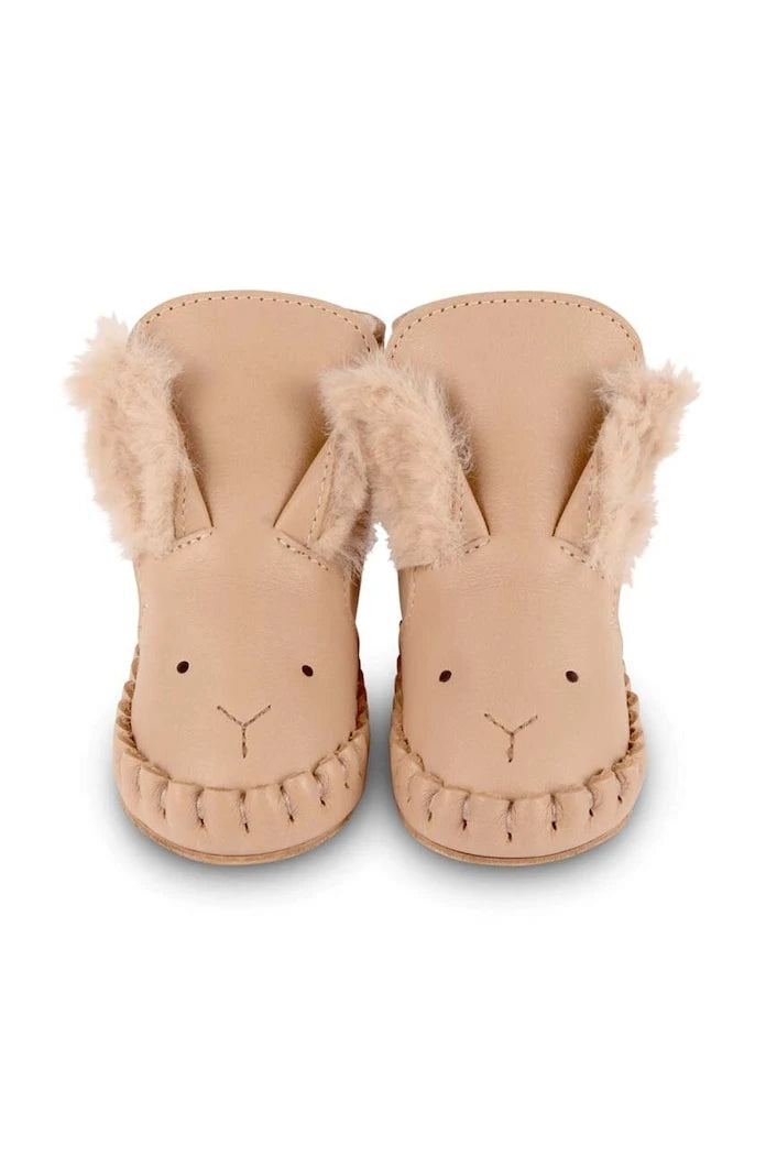 Donsje Kapi Exclusive Booties Fluffy Bunny Bebek Deri Ayakkabı