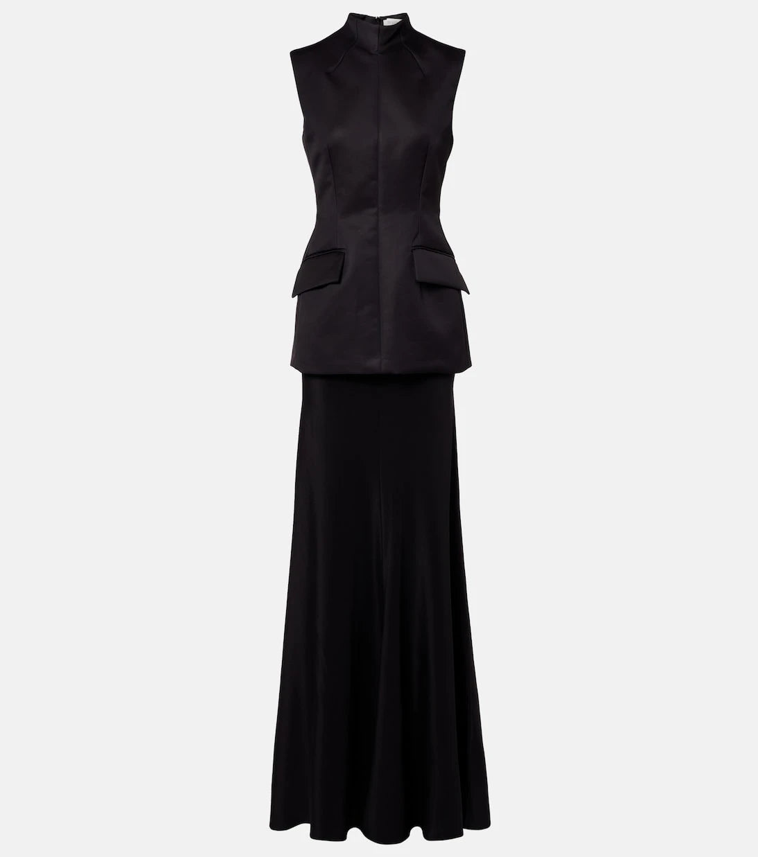 Sportmax - فستان سيلين من مزيج القطن