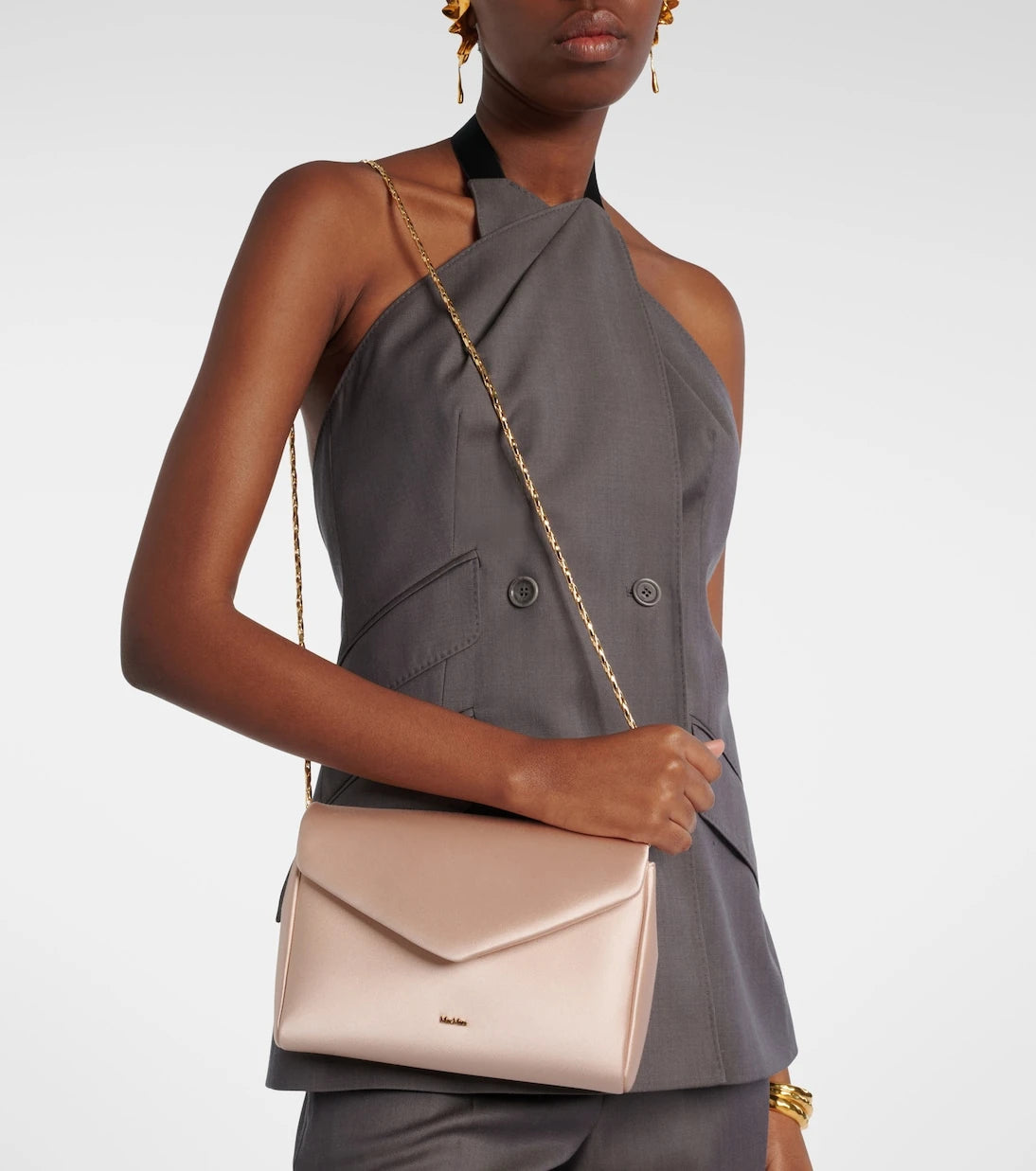 Max Mara - Satin clutch