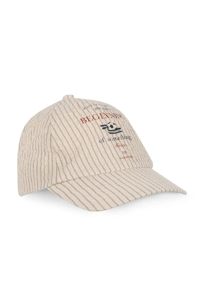Konges Sløjd çocuklar için siperlikli pamuk şapka ELLIOT CAP GOTS