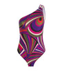 PUCCI Multi One-Shoulder Printed Swimsuit