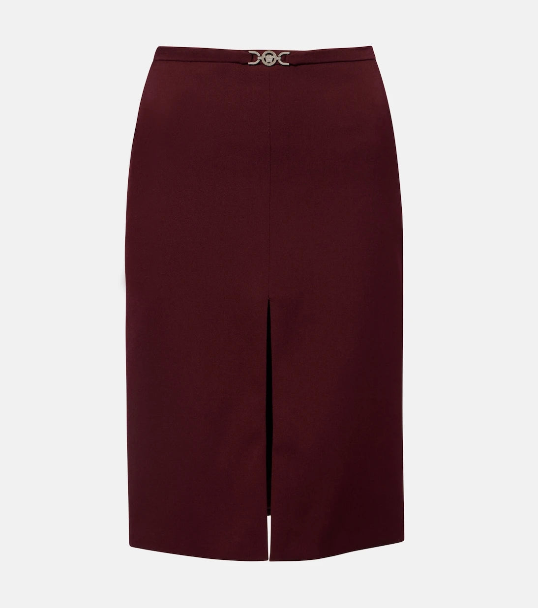 Versace - Medusa wool gabardine pencil skirt