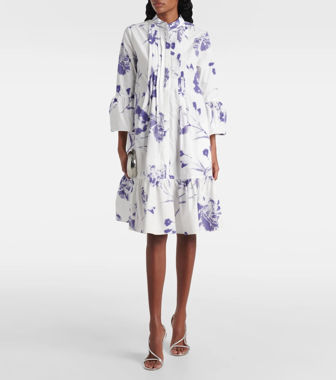 Erdem - Floral cotton minidress