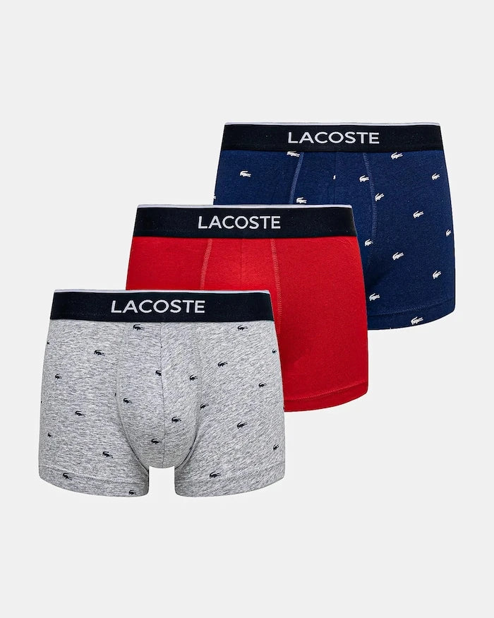 Lacoste erkek pamuklu elastan dar kesim boxer 3'lü