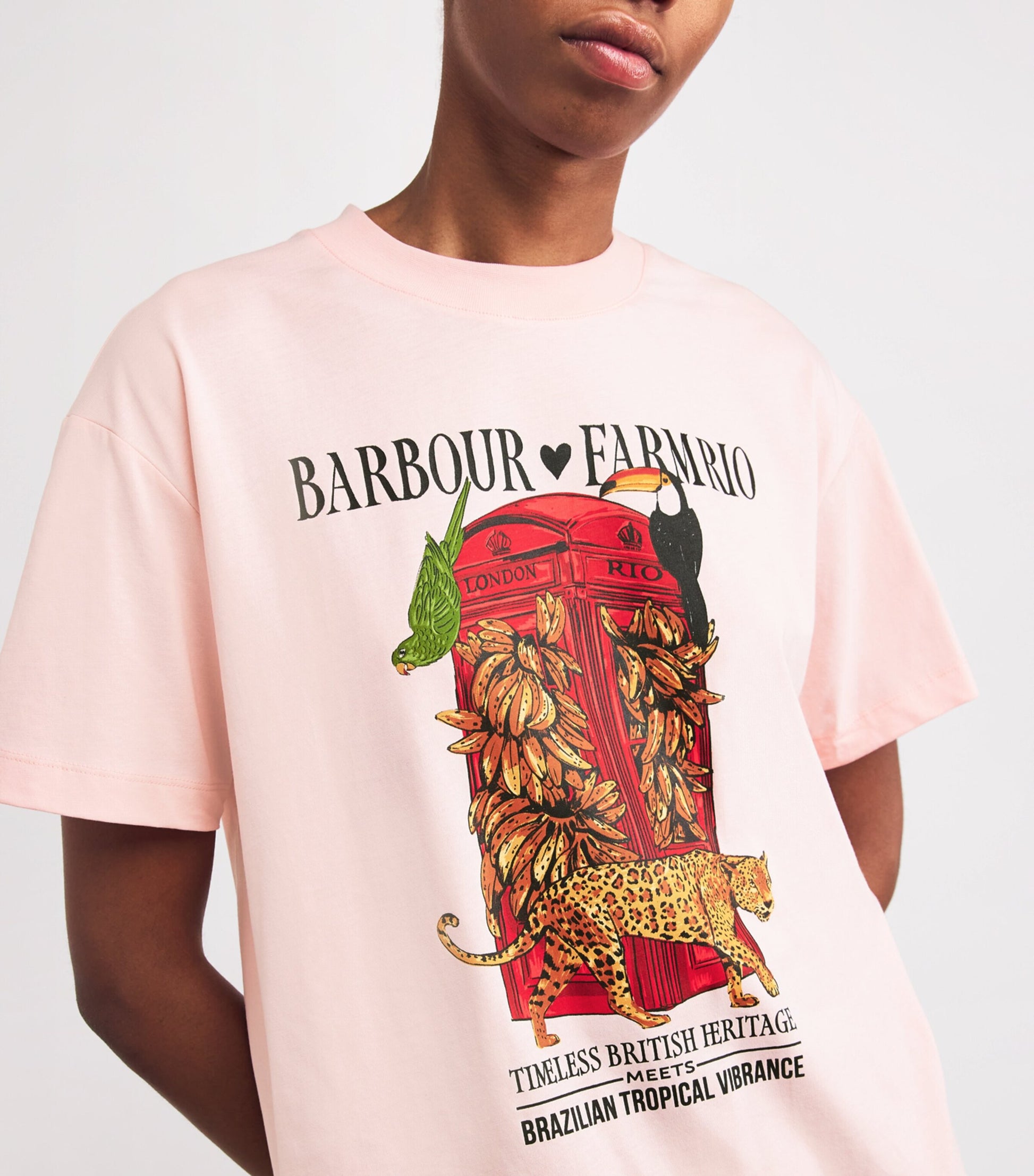 Pink x FARM Rio Cotton Maria Clara T-Shirt