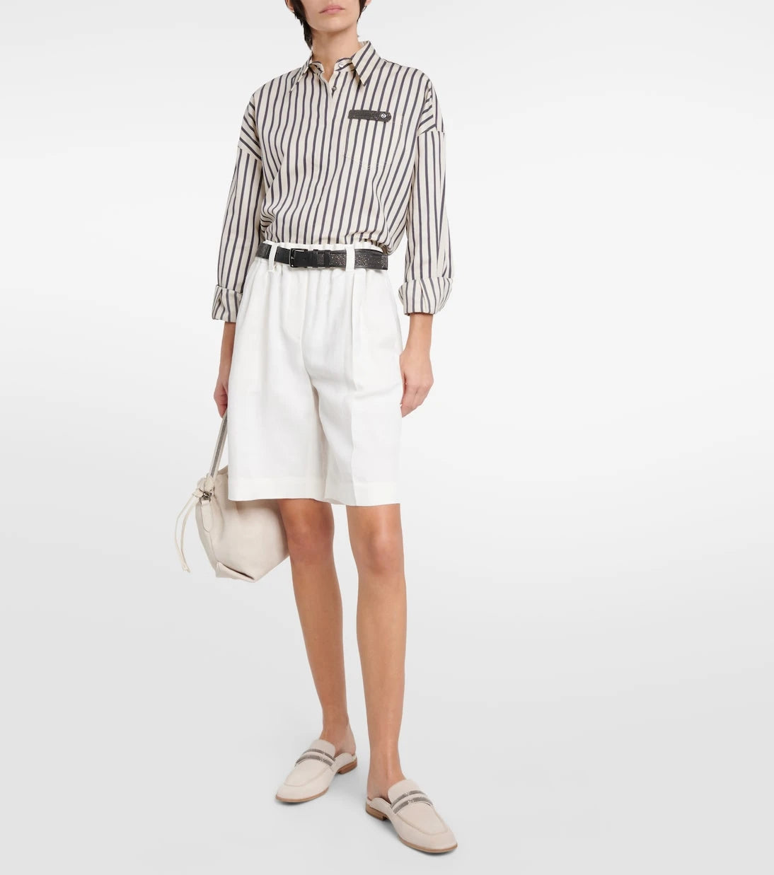 Brunello Cucinelli - شورت تويل