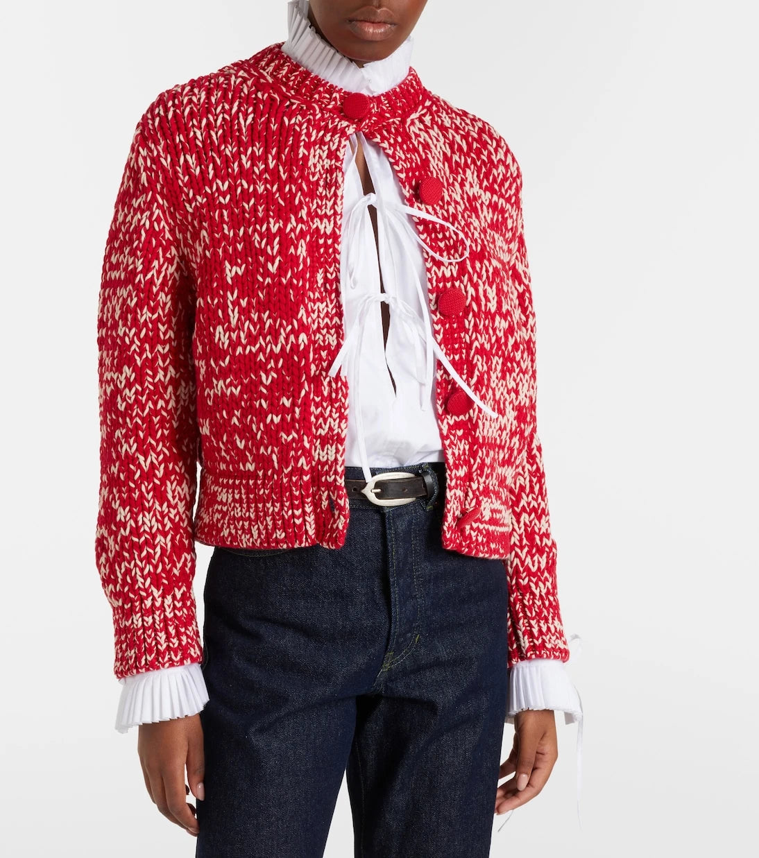 Dries Van Noten - سترة كارديغان من مزيج القطن