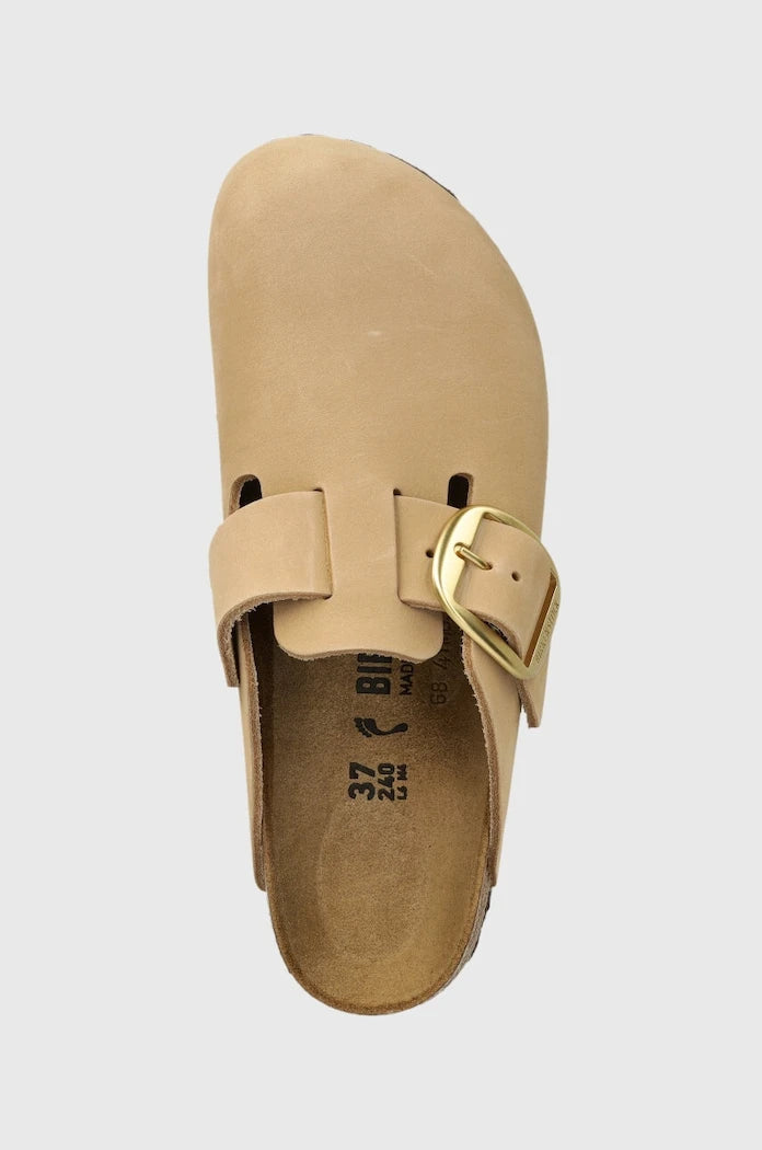 Чехли от набук Birkenstock Boston Big Buckle