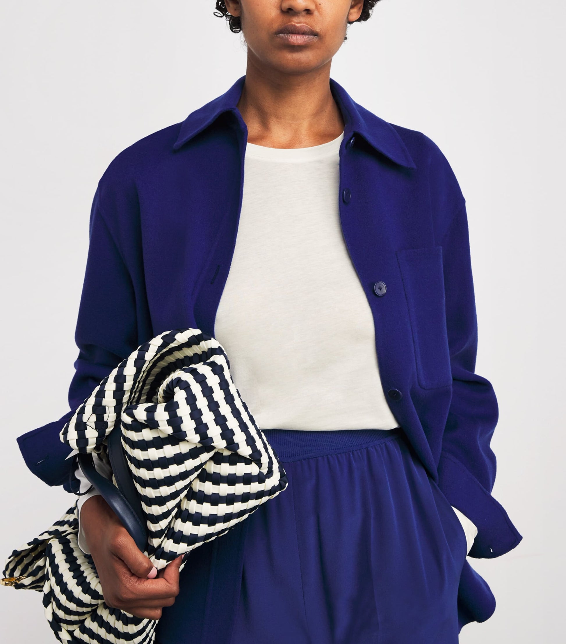 Ivory Cotton-Silk Long-Sleeve T-Shirt