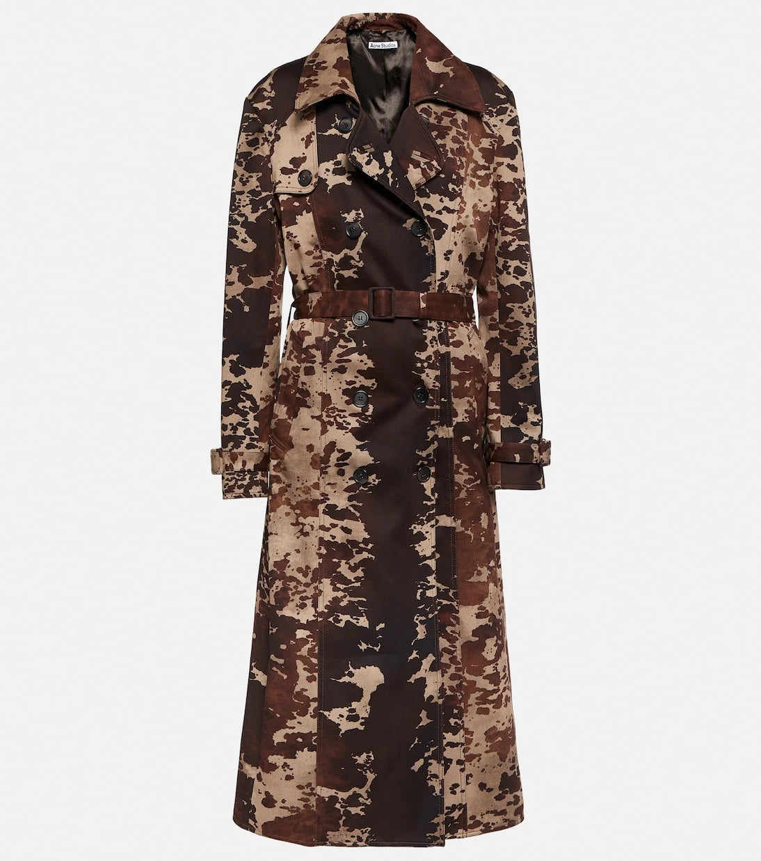 Acne Studios - Cow-print cotton trench coat