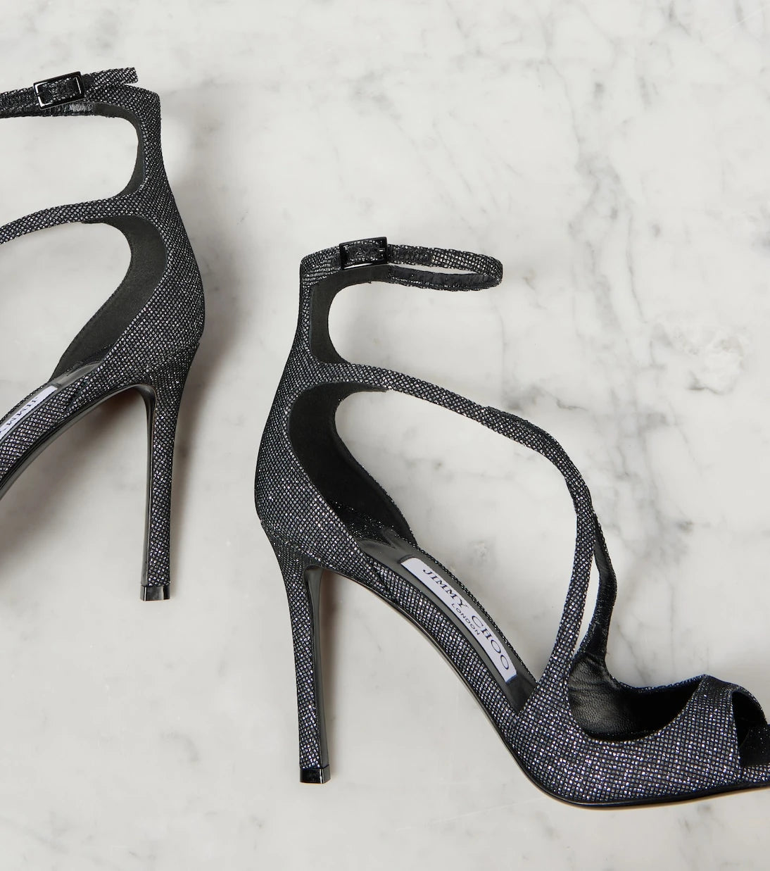 Jimmy Choo - Azia 95 glitter sandals