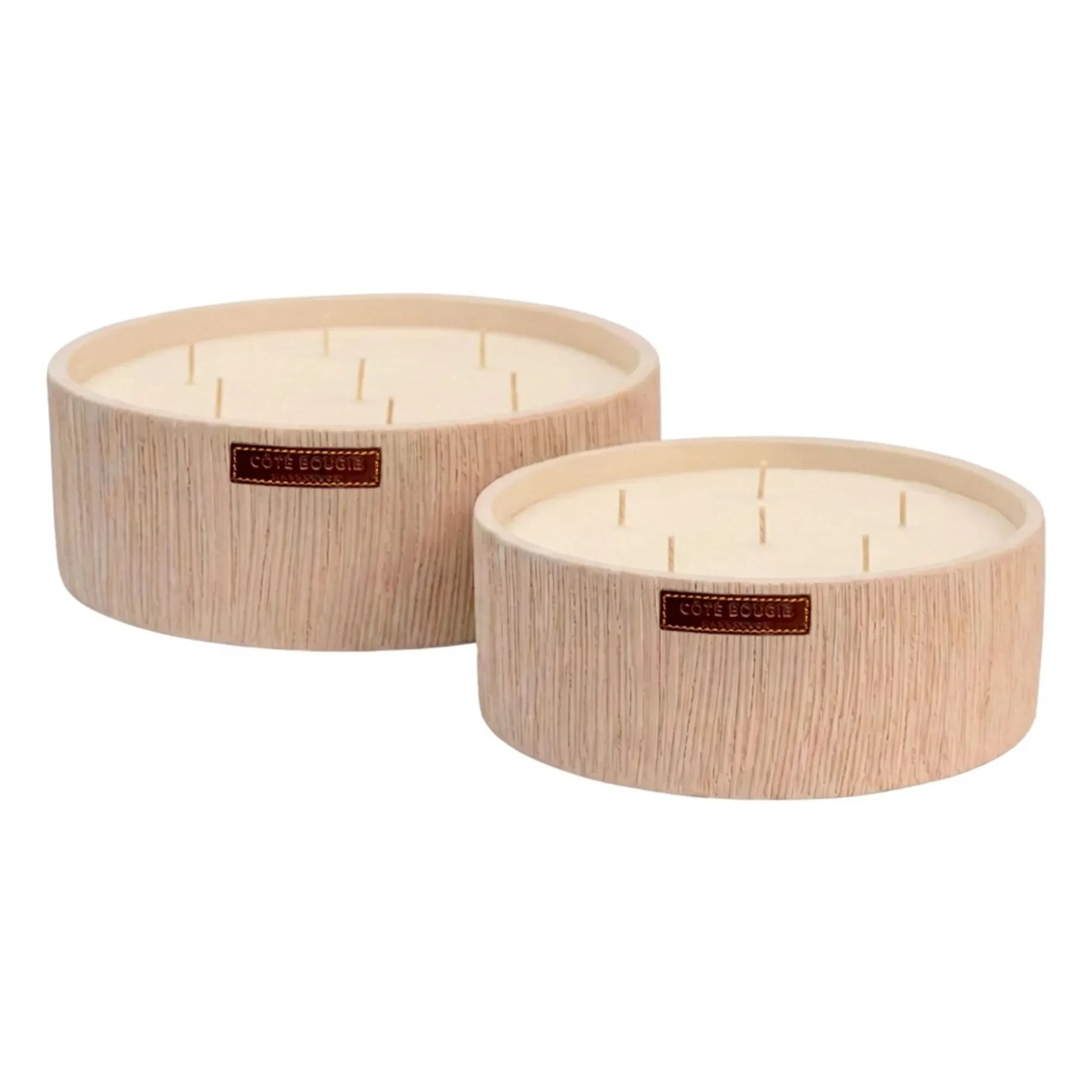 Côté Bougie - Striated Flat Candle - Dates