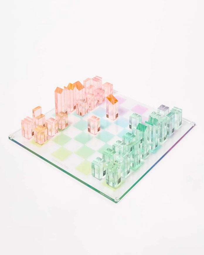 SunnyLife Lucite Aurora Satranç ve Dama