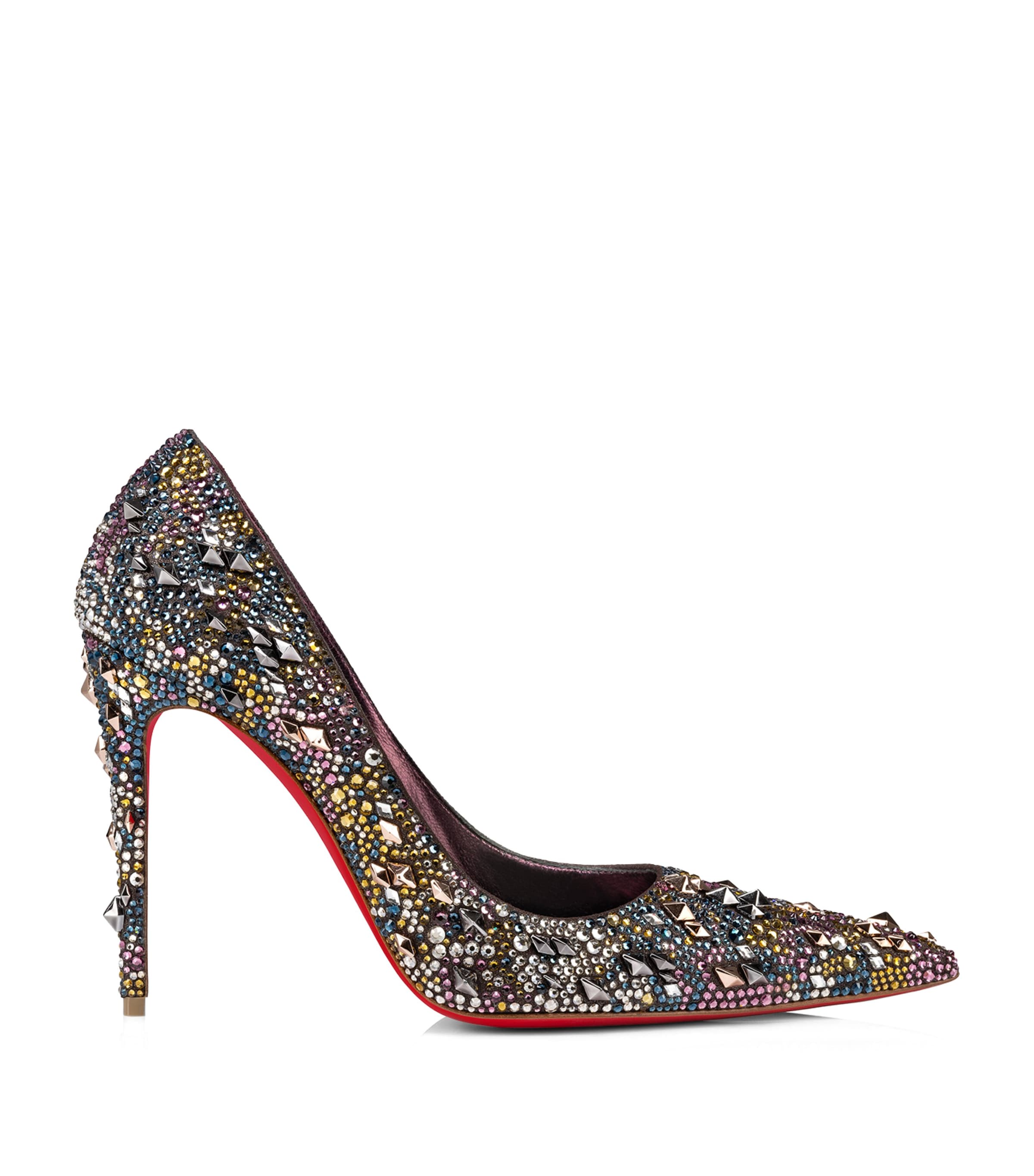 Christian Louboutin Red Kate Max Strass Eternity Suede Pumps 100