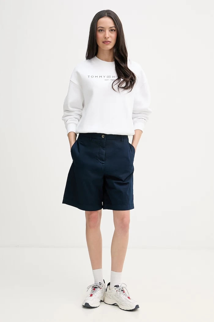 Tommy Hilfiger Kadın pamuklu chino şort