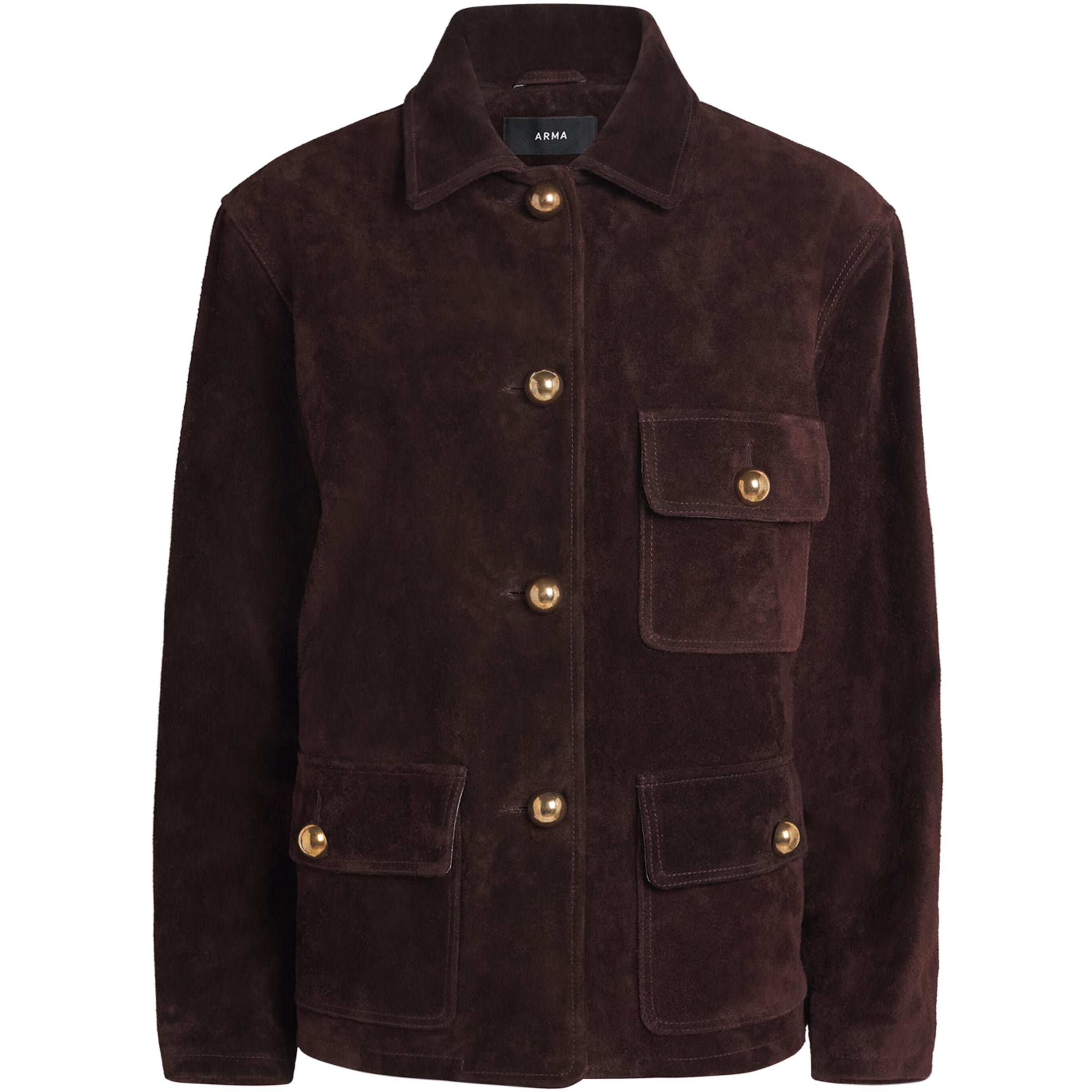 Arma Burgundy Suede Rosia Jacket