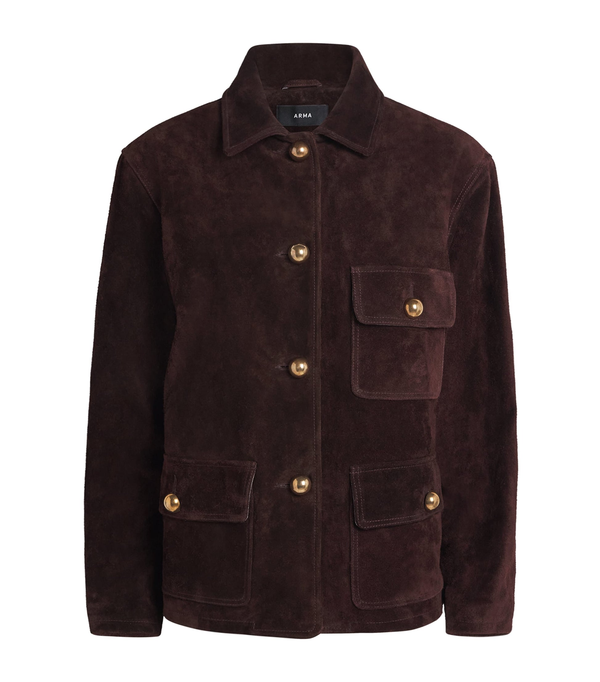 Arma Burgundy Suede Rosia Jacket