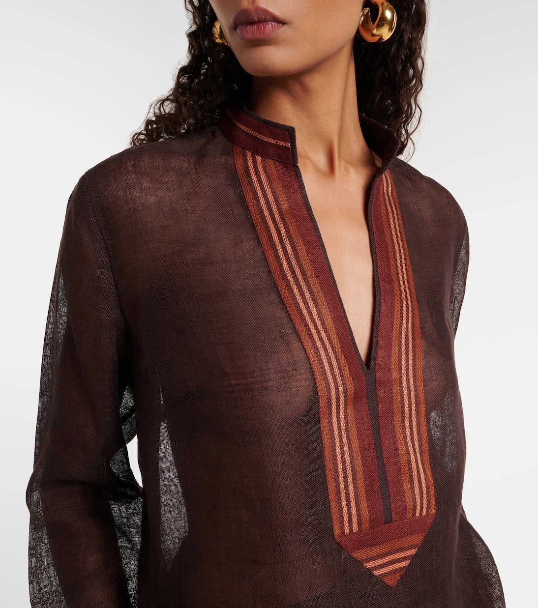 Tory Burch - Sheer linen kaftan