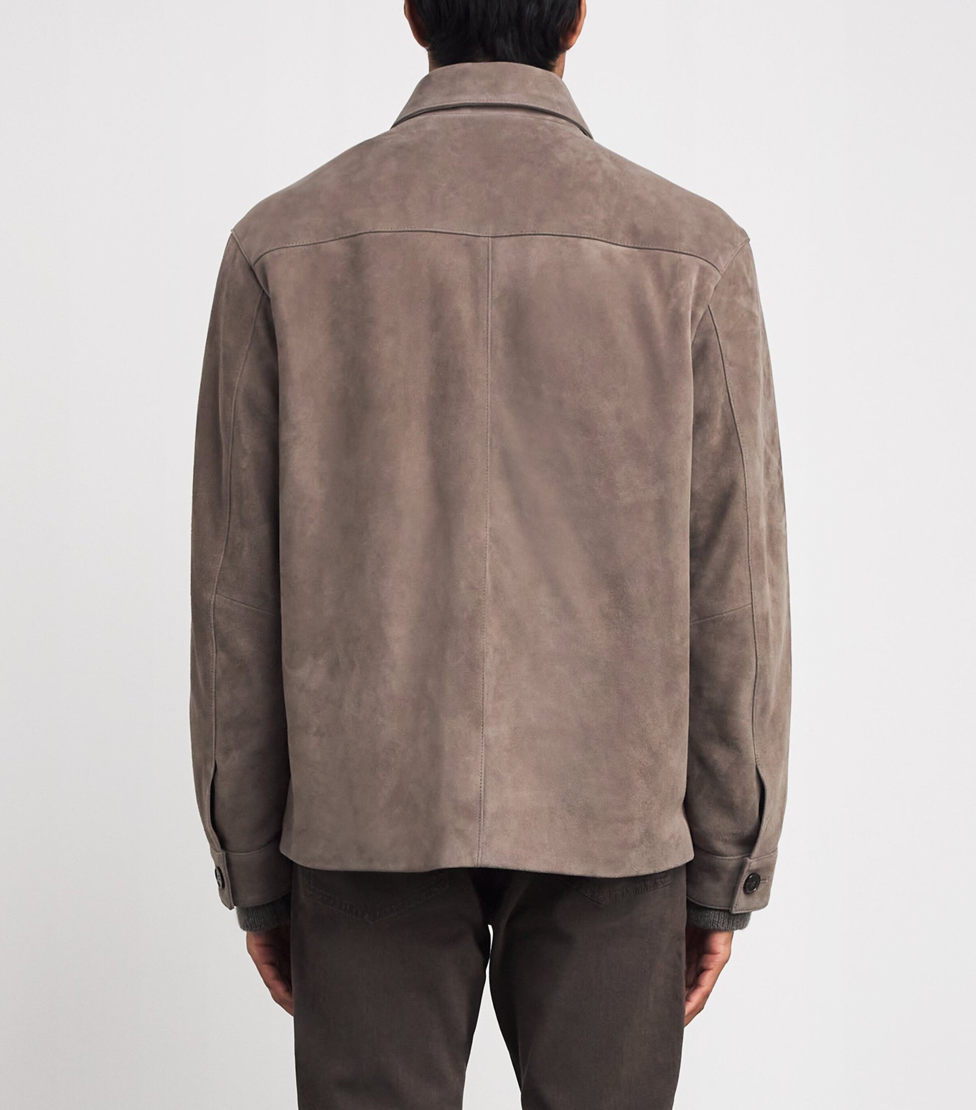 Brown Suede Overshirt