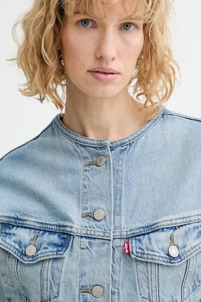 Дънково яке Levi's COLLARLESS SHRUNKEN 90S