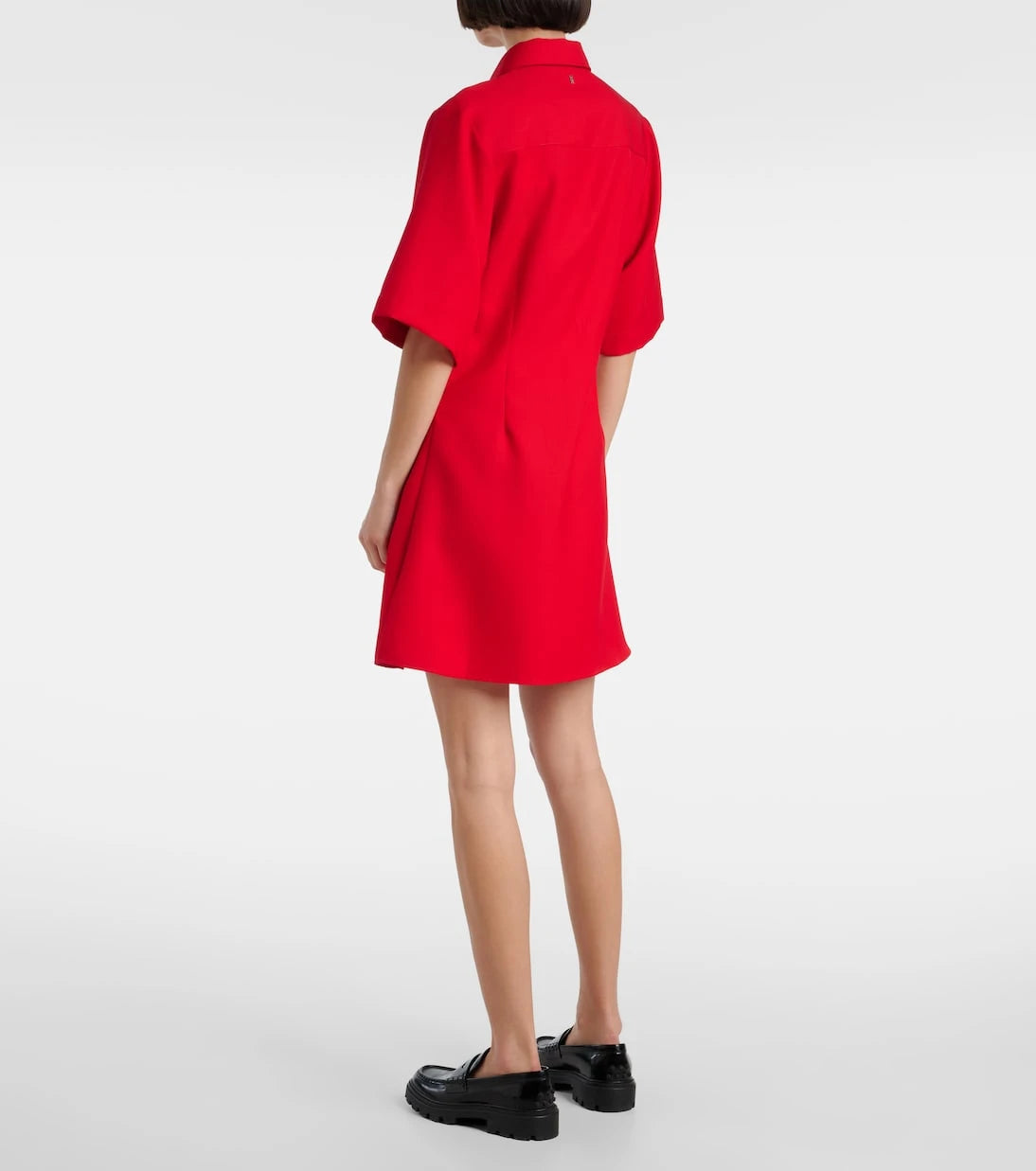 Ami Paris - Virgin wool canvas shirt dress