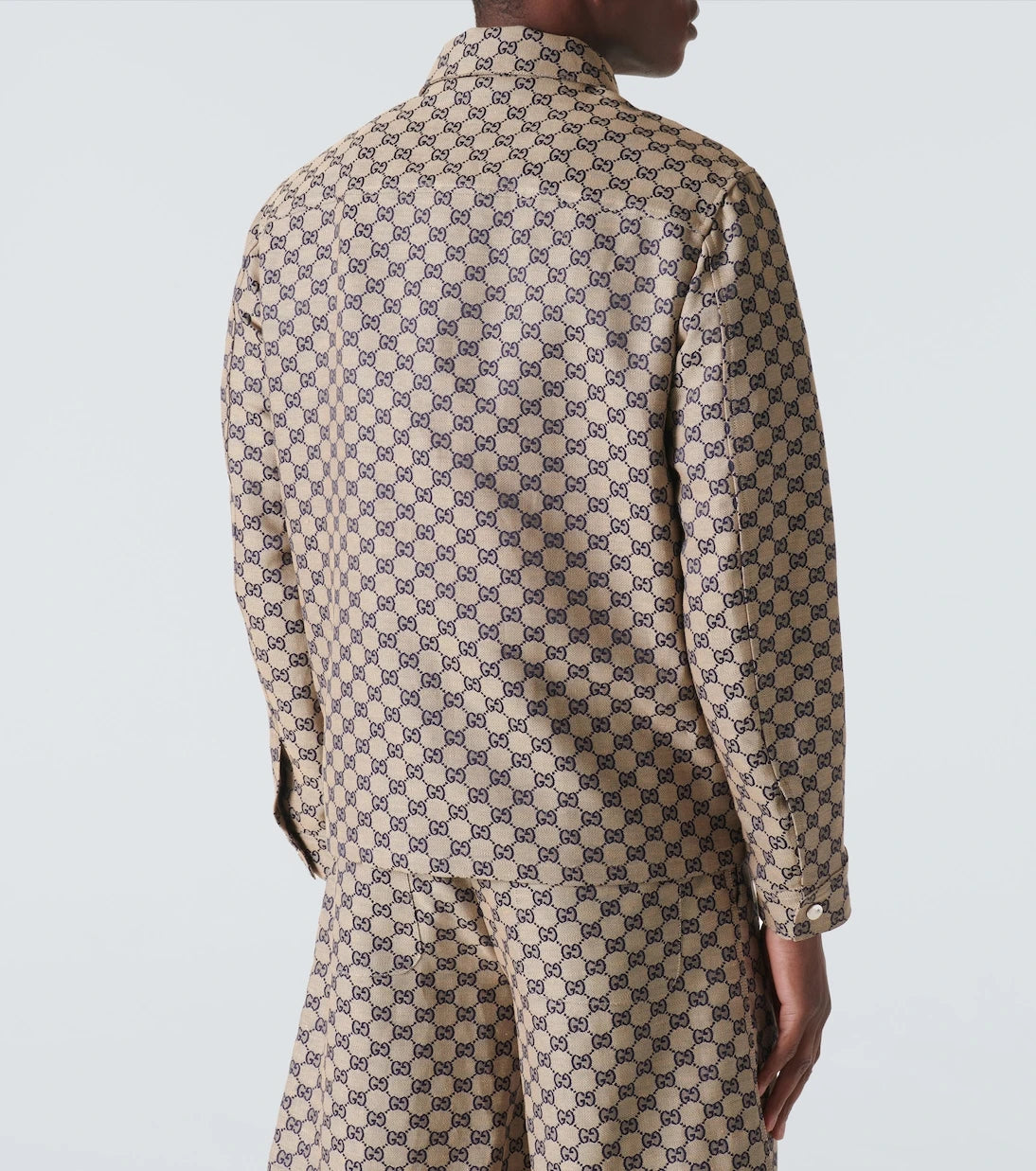Gucci - GG linen-blend canvas jacket