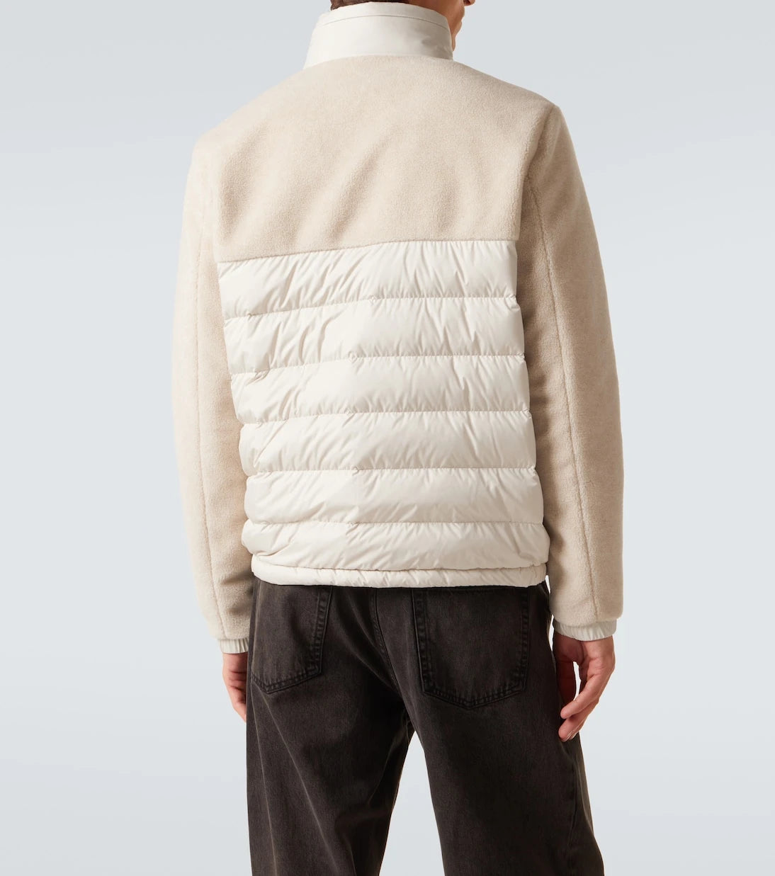 Moncler - Mistral fleece-paneled down jacket